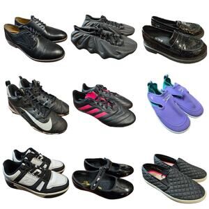 Bulk Boy's Girl's Shoe Lot of 9 Name Brand Wholesale Reseller Children Nike